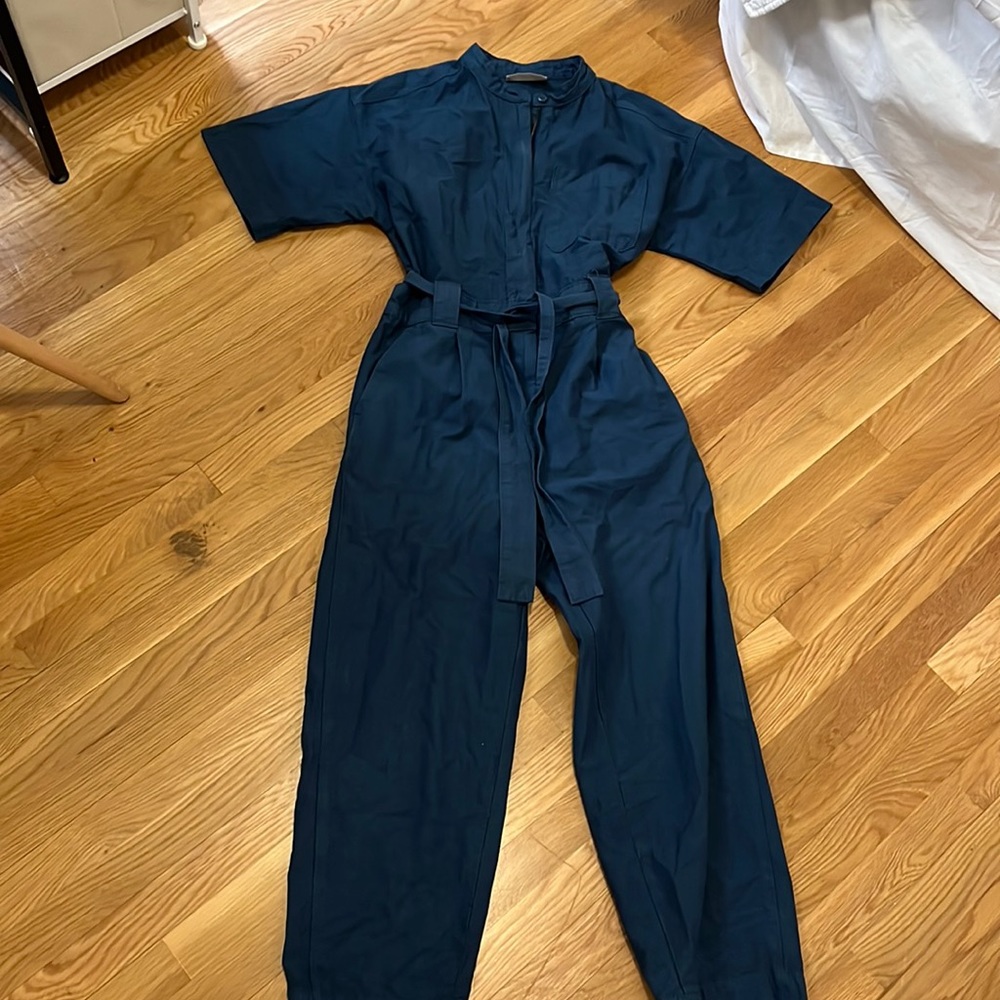 Everlane blue jumpsuit